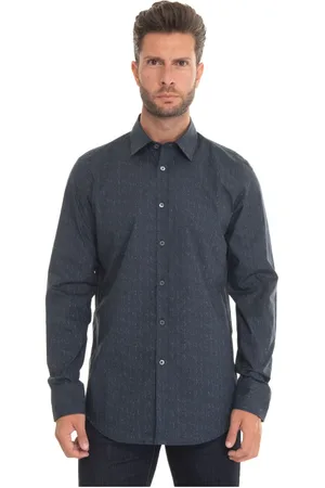 CANALI Skjorta, Herr, L, Bomull, Casual Skjorta