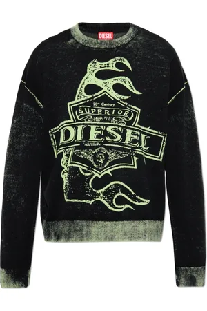 Diesel Stickade tröjor & koftor, Herr, L, Bomull, Sweater K-Belez