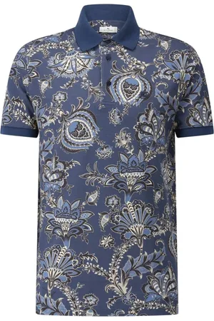 Etro Topp, Herr, M, Bomull, Polo Shirt med Paisleymönster