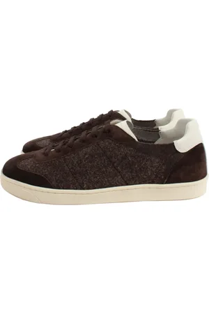 Brunello Cucinelli Skor, Herr, 42 EU, Läder, Bruna Sneakers