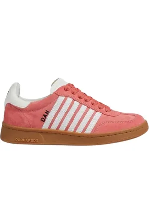 Dsquared2 Skor, Dam, 38 EU, Läder, Sportiga randiga sneakers