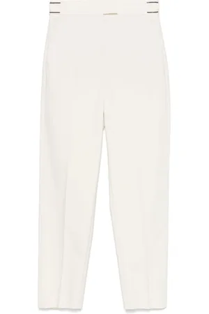 Brunello Cucinelli Byxor, Dam, 2Xs, Monil Waist Pleated Pants