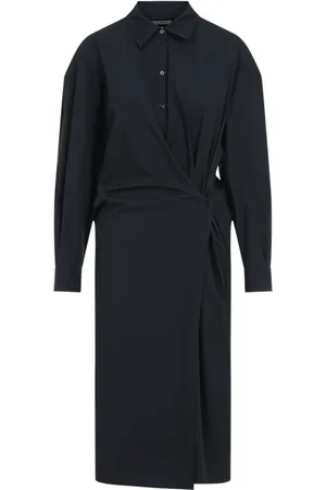 LEMAIRE Klänning, Dam, S, Bomull, Twisted Collar Dress