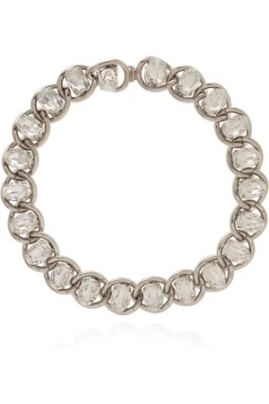Marni Accessoarer, Dam, ONE Size, Kristallprytt halsband