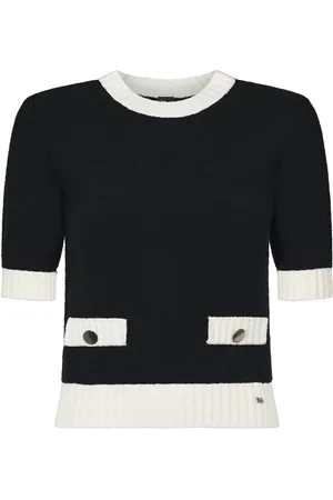 HERNO Stickade tröjor & koftor, Dam, S, Svarta T-shirts och Polos
