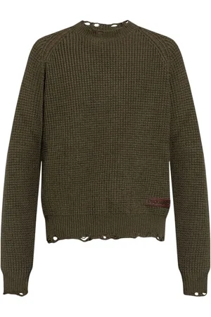 Dsquared2 Stickade tröjor & koftor, Herr, M, Grön Pullovertröja