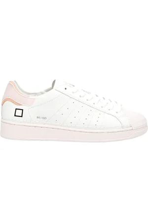 D.A.T.E. Skor, Dam, 40 EU, Läder, Vita Rosa Lädersneakers
