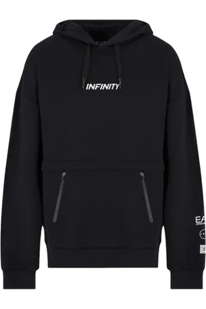 EA7 Sweatshirts & Hoodies, Herr, M, Bomull, Hooded Sweatshirt Infinity Model
