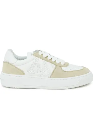 Stuart Weitzman Skor, Dam, 40 EU, Läder, Courtside Monogram Sneaker