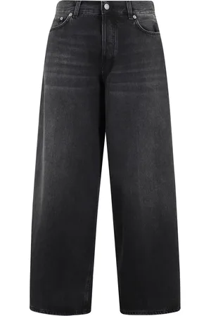 haikure Jeans, Dam, W26, Bomull, Svarta Asiatic Fit Wide Leg Jeans