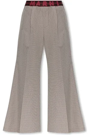 Marni Byxor, Dam, S, Polyester, Byxor med veck fram