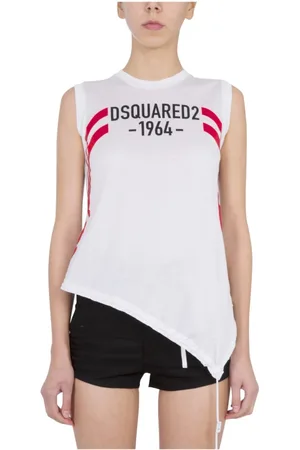 Dsquared2 Topp, Dam, S, Bomull, Coulisse Ärmlös Topp