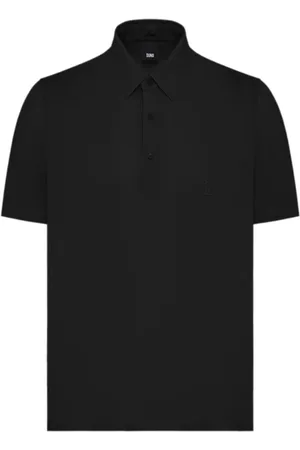 Duno Topp, Herr, M, Svart Polo T-shirt Lättvikts Stretch