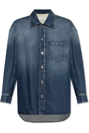 Lanvin Skjorta, Herr, L, Denim, Denimskjorta