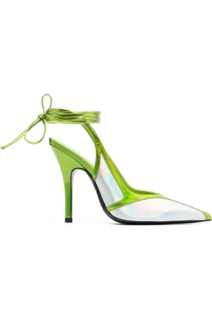 The Attico Skor, Dam, 38 EU, Läder, Chrome Slingback Pumps