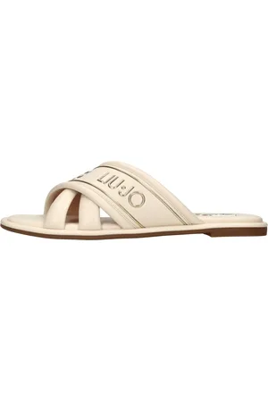 Liu Jo Skor, Dam, 37 EU, Läder, Sandaler Kräm