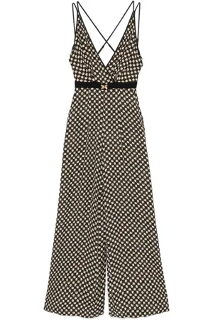 Elisabetta Franchi Jumpsuits & Playsuits, Dam, XS, Mönstrad Jumpsuit