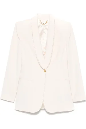 Elisabetta Franchi Jacka, Dam, S, Polyester, Enkelknäppt skräddad kavaj
