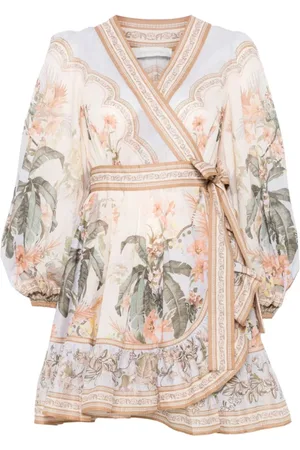 ZIMMERMANN Klänning, Dam, M, Elegant Blommig Klänning