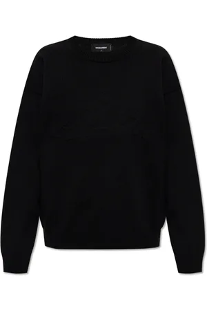 Dsquared2 Stickade tröjor & koftor, Dam, 2Xs, Bomull, Tröja med logotyp