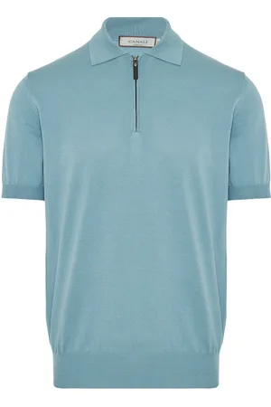 CANALI Topp, Herr, L, Bomull, Zip Pikétröja