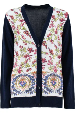 Etro Stickade tröjor & koftor, Dam, M, Bomull, Cardigan