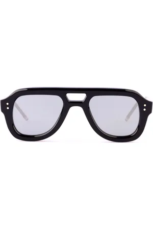 Thom Browne Accessoarer, Herr, ONE Size, Rektangulära Aviator Solglasögon
