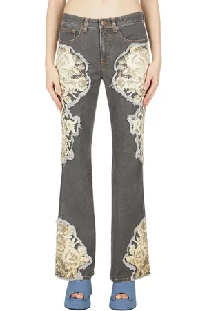 Guess Jeans, Dam, W30, Bomull, Floral Printed Flared Jeans