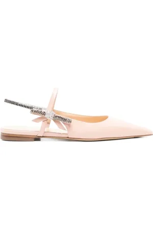 Mach & Mach Skor, Dam, 39 EU, Läder, Crystal Cube Slingback Ballerinaskor