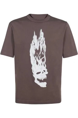 Heron Preston Topp, Herr, S, Bomull, Bomulls-T-shirt med tryck fram