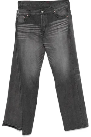 JUNYA WATANABE Jeans, Herr, L, Denim, Lager Midja Denim Jeans
