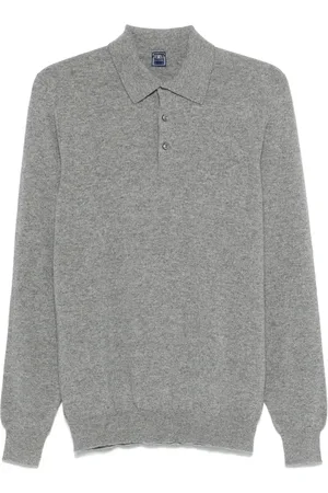 FEDELI Stickade tröjor & koftor, Herr, L, Kashmir, Cashmere Polo Shirt