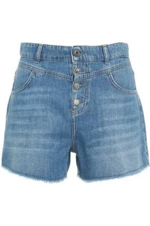Liu Jo Shorts, Dam, W29, Denim, Distressed High Waist Denim Shorts