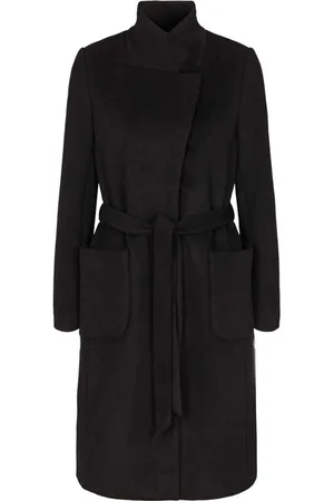 Bruuns Bazaar Kappa, Dam, M, Polyester, Feminim Kappa med Bälte och Fickor