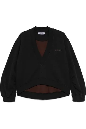 The Attico Sweatshirts & Hoodies, Dam, XS, Bomull, Svart bomullströja