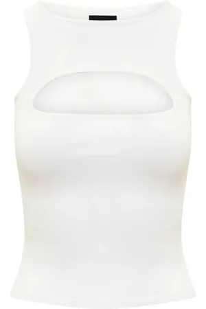 Dsquared2 Topp, Dam, S, Polyester, Crop Ärmlös Topp