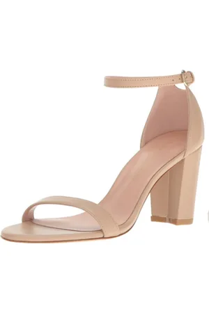 Stuart Weitzman Skor, Dam, 39 EU, Sandaler med minimalistisk design och blockklack