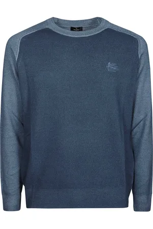 Etro Stickade tröjor & koftor, Herr, M, Casual Raglanärmströja