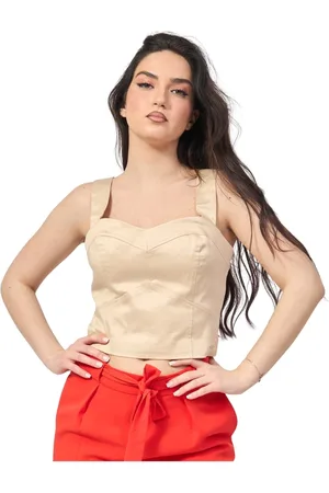 Guess Topp, Dam, XS, Polyester, Bustier Top med Sweetheart Neckline