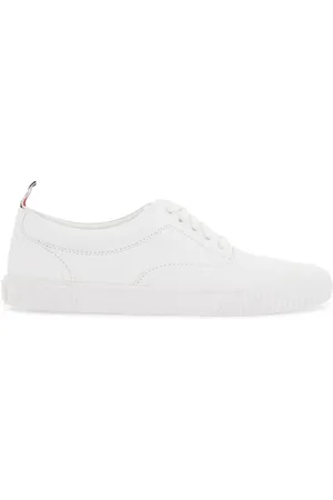 Thom Browne Skor, Herr, 42 EU, Läder, Heritage Sneakers i läder med trikolortunga