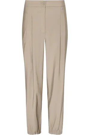 Twin-Set Byxor, Dam, L, Polyester, Joggers med Elastisk Midja