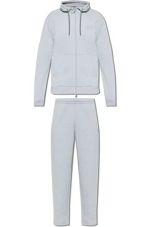EA7 Sport, Herr, S, Bomull, Träningsset med sweatshirt och byxor