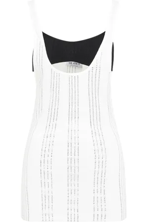 The Attico Topp, Dam, 2Xs, Bomull, Ribbad Jersey Tank Top