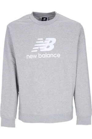 New Balance Sweatshirts & Hoodies, Herr, S, Bomull, Crewneck Sweatshirt