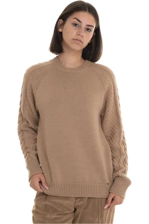 FAY Stickade tröjor & koftor, Dam, M, Rundhalsad Pullover