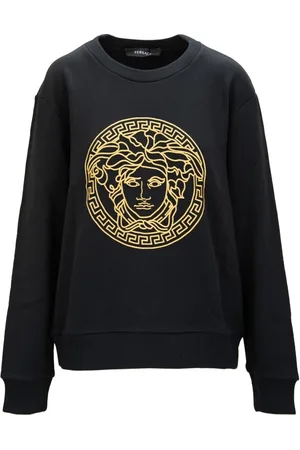 VERSACE Sweatshirts & Hoodies, Dam, M, Bomull, Stilren Dam Pullover Sweatshirt