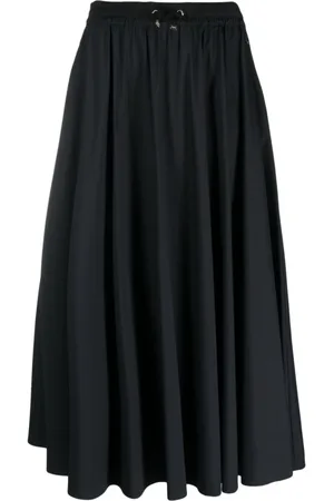 HERNO Kjol, Dam, M, Nylon, Svart Långkjol Elastisk Midja