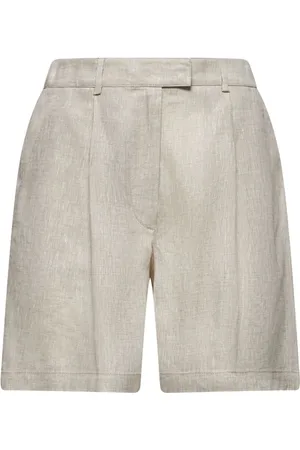 Brunello Cucinelli Shorts, Dam, S, Linne, Linneveckade Byxor