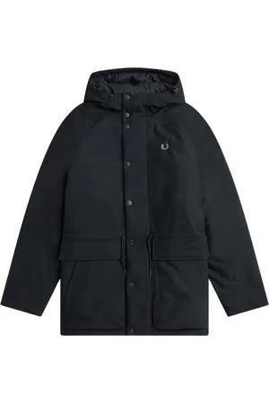 Fred Perry Jacka, Herr, S, Nylon, Svart Hooded Jacka