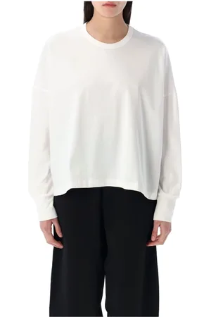 STUDIO NICHOLSON Topp, Dam, S, Bomull, Vit T-shirt med lös passform
